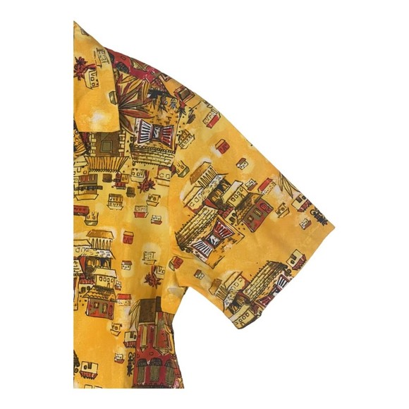 KNOTT'S Berry Farm Vintage Theme Park Attractions Ghost Town Button Up Shirt - Picture 4 of 13